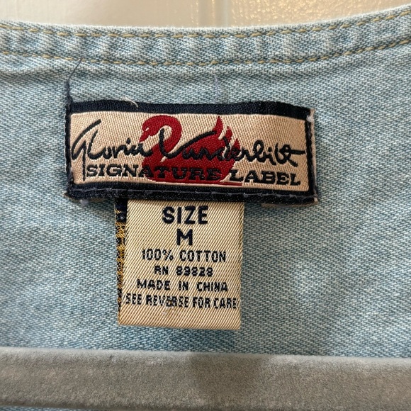 Gloria Vanderbilt- Denim Romper - Picture 6 of 6